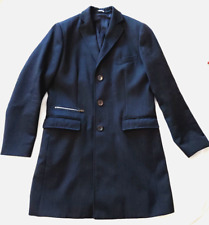 Cappotto soprabito da uomo elegante slim, lana, antracite, Fellini, taglia 48