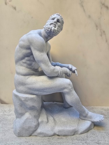 Boxer riposo statua - boxer, greca