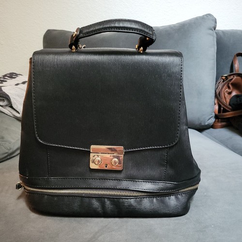 Zaino zara pelle nera - zaino,