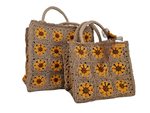 Borsa granny uncinetto fatta - borsa, uncinetto,