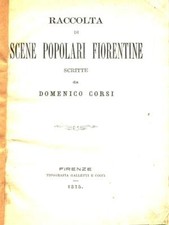 RACCOLTA DI SCENE POPOLARI FIORENTINE LIBRI ANTICHI/MODERNARIATO