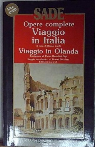Sade opere complete viaggio - sade,