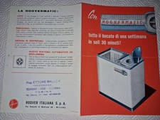 VECCHIA PUBBLICITA' ADVERT - HOOVER HOOVERMATIC LAVATRICE   - SEL2