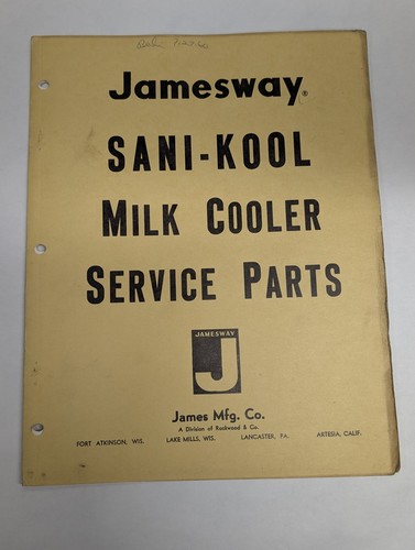 Jamesway sani kool - jamesway, sani-kool
