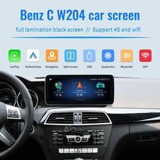 Schermo auto 12,3 pollici GPS navigatore autoradio Android13 Media Carplay per Benz C W204 