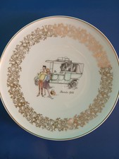 "H&C Selb Bavaria Heinrich" Piatto vintage "Daimler 1906", porcellana, d.26 cm.