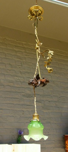 Lampadario antico bronzo