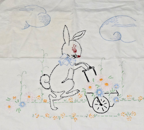 Lenzuolo culla tessuto - , vintage