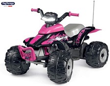 PEG PEREGO Corral T-Rex 12volt QUAD moto elettrica PINK IGOR0101 -nuovo-Italia