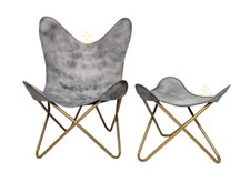 Sedia E Pouf Confortevoli Da