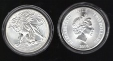 1 oncia argento Niue Leone ruggente del 2019 in FDC
