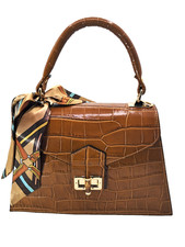 Borsa Vera  Pelle Donna  Colore Cuoio Made In Italy