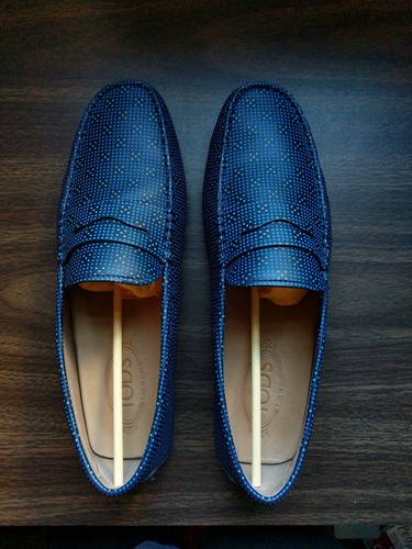 Tod mens blue - blue, dot
