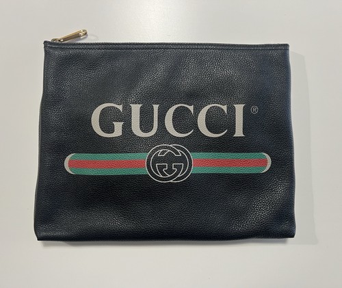 Gucci pochette nera pelle - nera, in