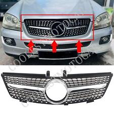 Griglia radiatore anteriore cromata + argento per Mercedes Benz W164 ML Classe 2005-08