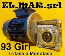 Motoriduttore 93 Giri HP 1 Riduttore di giri Motore Monofase Trifase Kw 0,75
