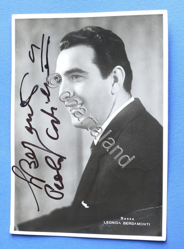 Autografo del cantante - , lirico