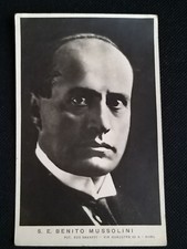 *** BENITO MUSSOLINI FOTOGRAFATO DA EVA BARRET *** CARTOLINA ORIGINALE ANNI 20 !