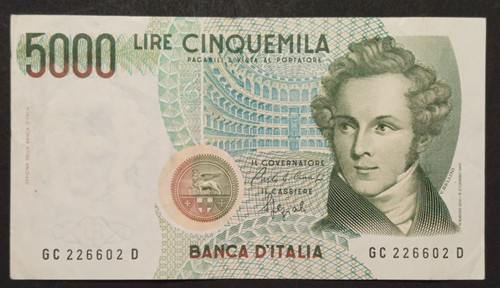 5000 lire 1992 bb spl - 5000,
