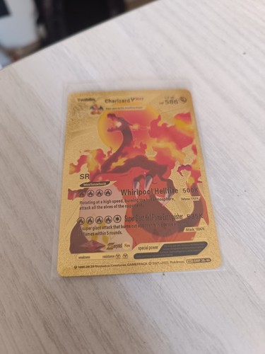 Carta charizard vmax gold - carta,