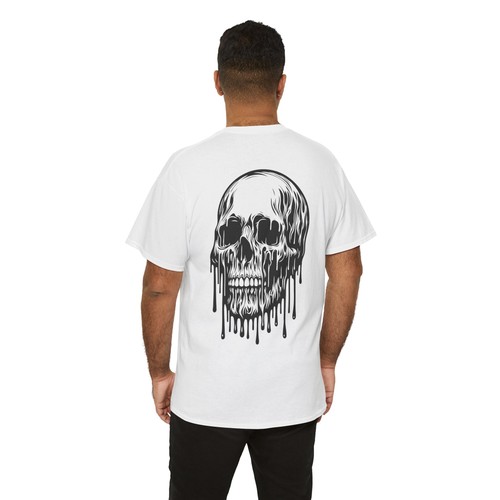 Shirt melting skull biker - t-shirt,