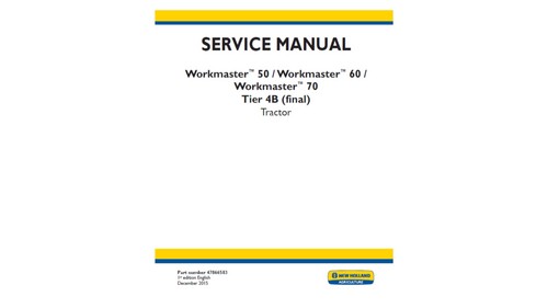 New holland workmaster - new,