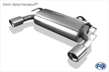 FOX Duplex Scarico Sportivo Mitsubishi Lancer Evolution X - Evo 10 1x100mm Tondo