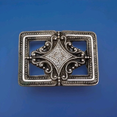 Fibbia francese antica vintage - fibbia,