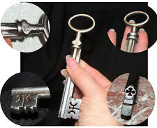 Chiave Antica Cassaforte-Giglio-534-Francia XVIIIS.-Antike Schlüssel drei Lappen