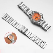 20MM STAINLESS STEEL WATCH BAND FOR SEIKO 49X8JG MONSTER SKX781 SKX779 BLACK SIL