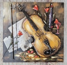 Arte Murale Musica Violino 3D