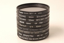 Lotto Filtri Fotografici UV/1A