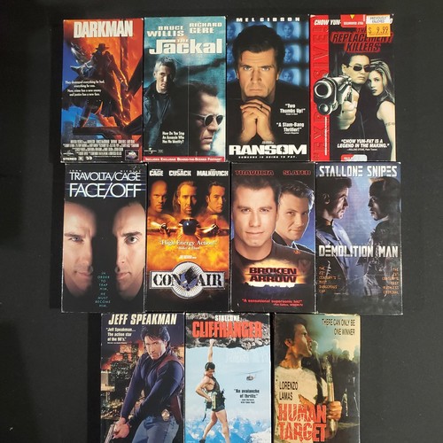 90s action thriller vhs lot - action, of