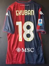 Ekuban Genoa match worn issued serie a home 2025 trikot indossata preparata XL