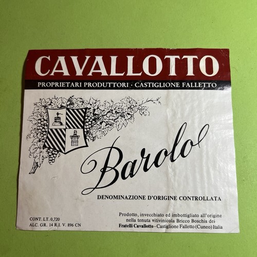 Barolo fratelli cavallotto - barolo,