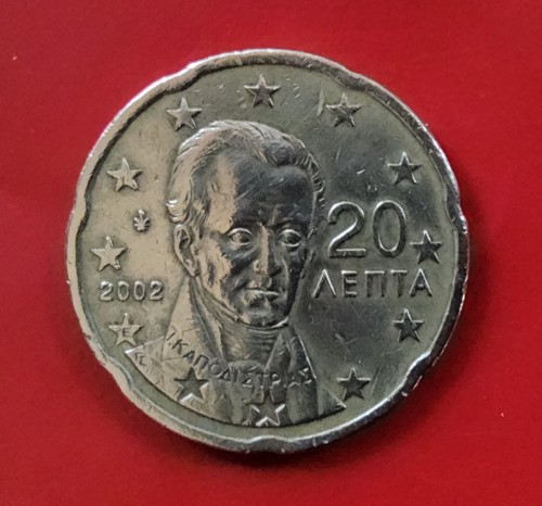 Moneta centesimi grecia - moneta, 20