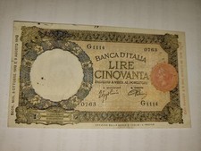 50 Lire Lupa Capitolina Lupetta 08/10/1943 BB+
