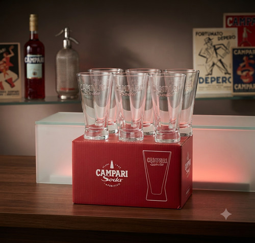 Campari set bicchieri - set, 6
