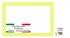 Cornice legno gialla - gialla, opaca