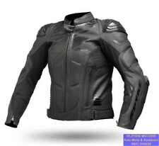 Giacca Moto in Pelle SPYKE ARAGON EVO Racing Ventilata Colore Nero