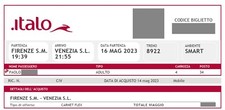 Biglietto treno italo Firenze