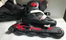 PATTINI A 4 ROTELLE IN LINEA DA BAMBINO CON FRENO TAGLIA 34/36 ESTENSIBILE