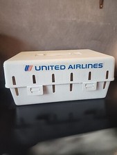 Vintage United Airlines Pet Carrier UA aereo gabbia trasporto canile aviazione