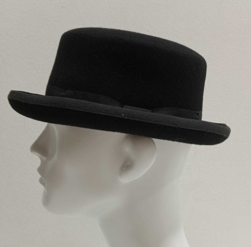 Cilindro basso nero feltro - cilindro,