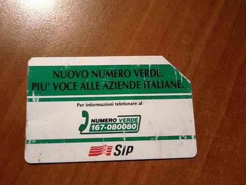 Scheda telefonica sip usata - telefonica,