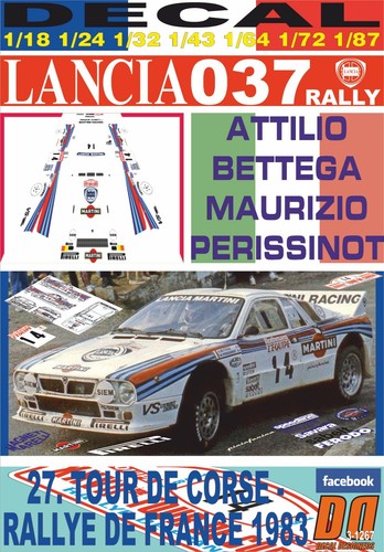 Decal lancia 037 rally - decal,