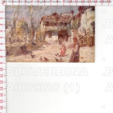 A2328 UDINE FRIULI CORTILE RUSTICO 1920 ILLUSTRATORE CARGNEL