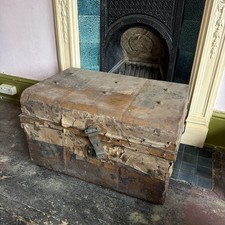 Antico baule vittoriano in