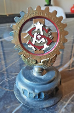 Splendido Emblema Stemma Automobile Club Swisse Schweiz smalto su base rotante