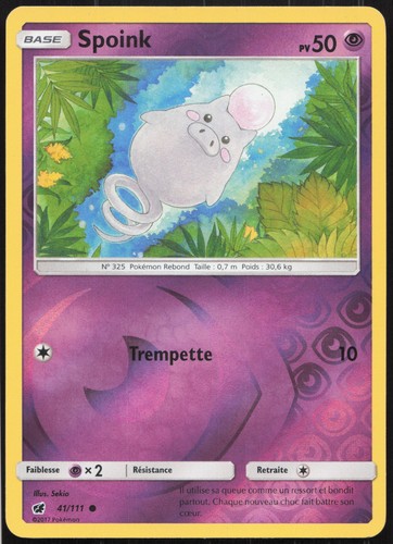 Carte pokémon spoink 111 - carte,
